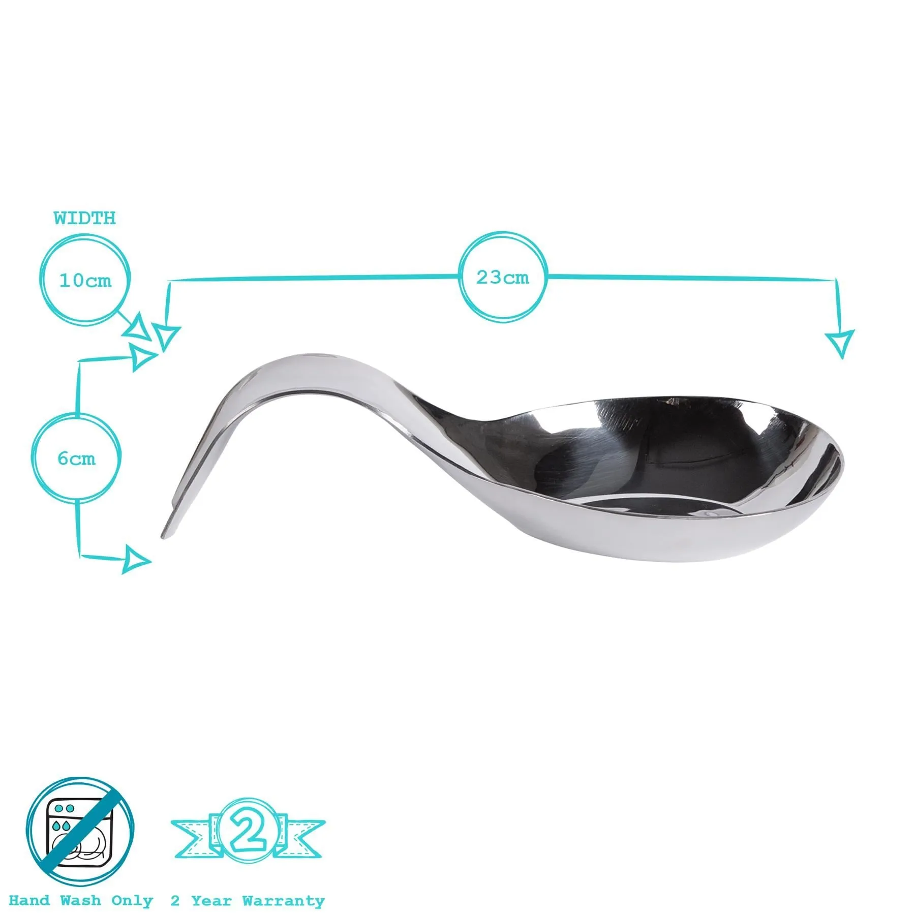 10cm Stainless Steel Spoon Rest - By Argon Tableware