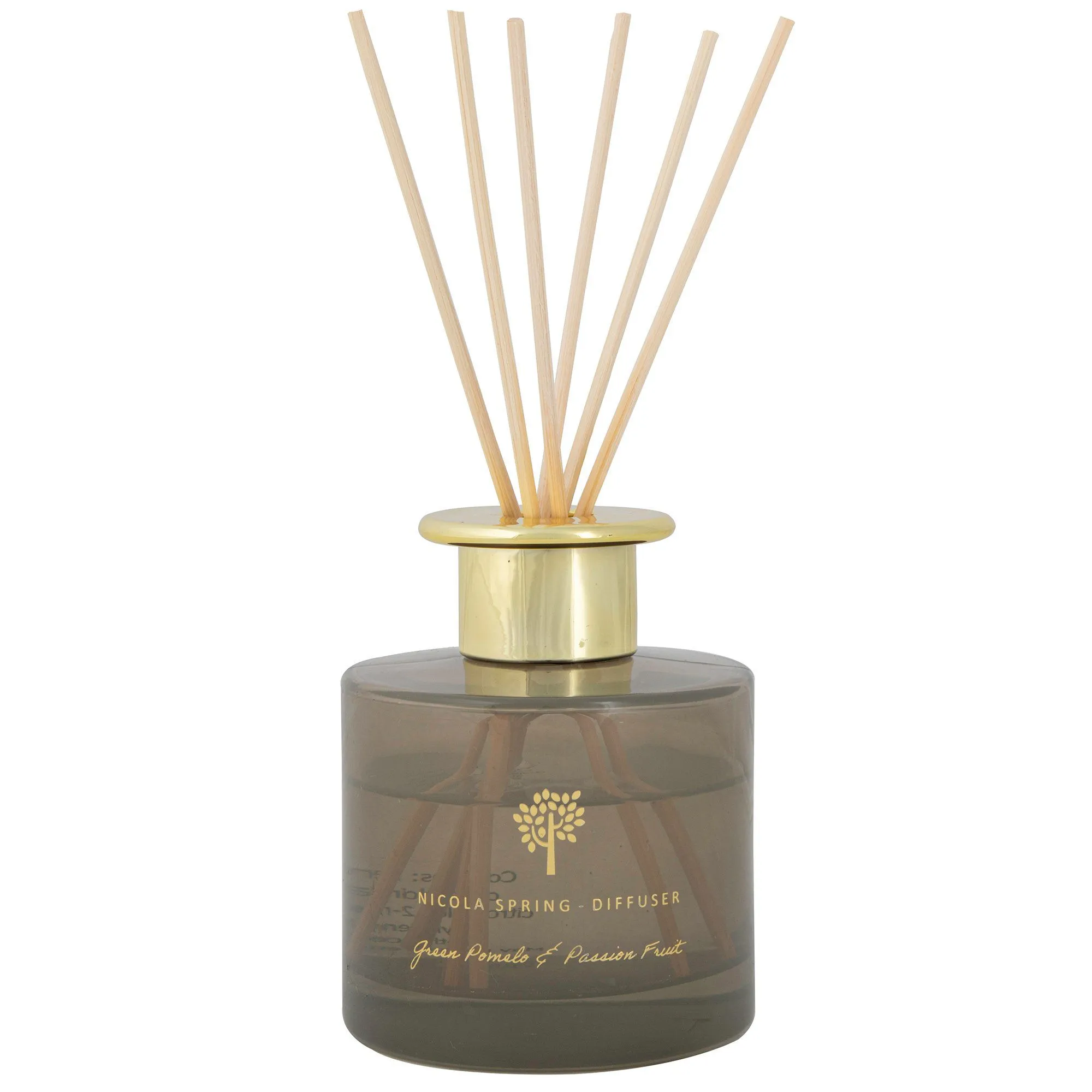 200ml Green Pomelo & Passion Fruit Glass Reed Diffuser - By Nicola Spring