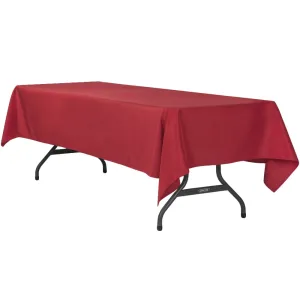 60"x120" Rectangular Polyester Tablecloth - Apple Red