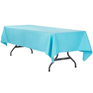 60"x120" Rectangular Polyester Tablecloth - Aqua Blue