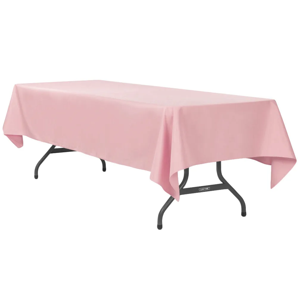 60"x120" Rectangular Polyester Tablecloth - Dusty Rose/Mauve