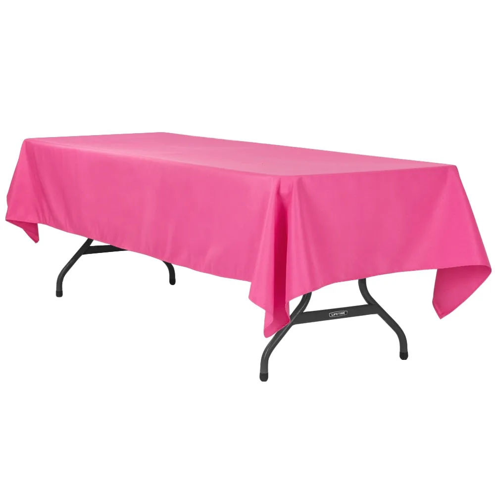 60"x120" Rectangular Polyester Tablecloth - Fuchsia