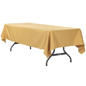 60"x120" Rectangular Polyester Tablecloth - Gold