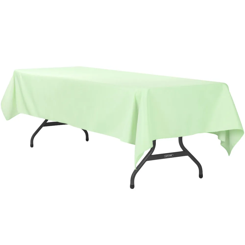 60"x120" Rectangular Polyester Tablecloth - Mint Green