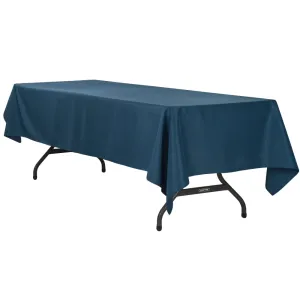 60"x120" Rectangular Polyester Tablecloth - Navy Blue