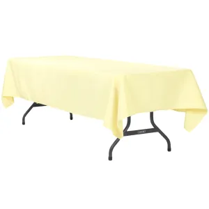 60"x120" Rectangular Polyester Tablecloth - Pastel Yellow