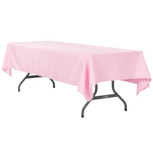 60"x120" Rectangular Polyester Tablecloth - Pink