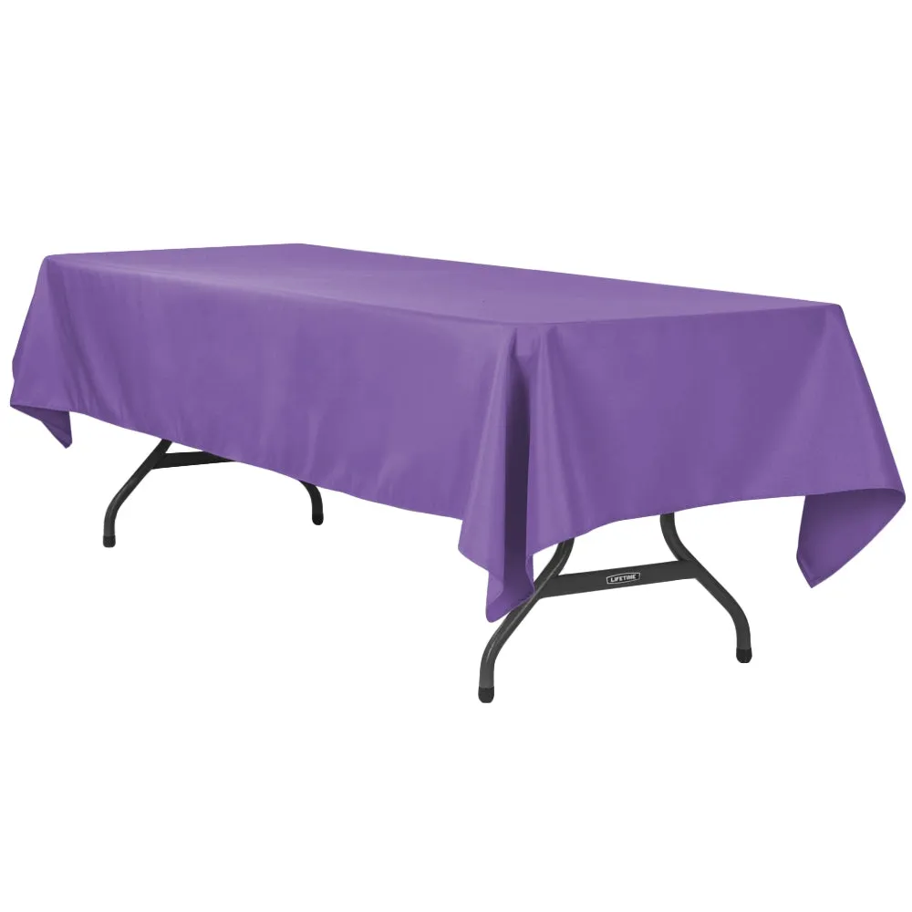 60"x120" Rectangular Polyester Tablecloth - Purple