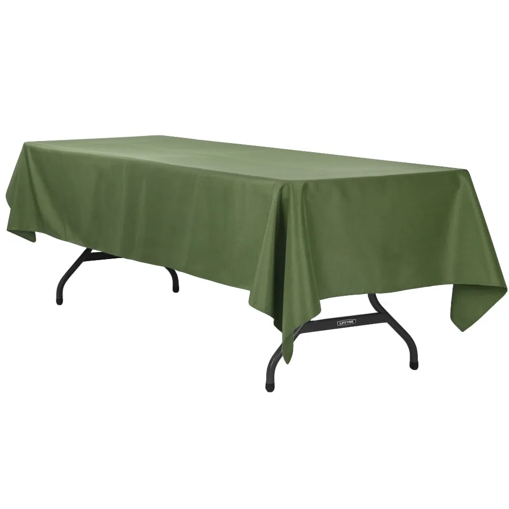 60"x120" Rectangular Polyester Tablecloth - Willow Green