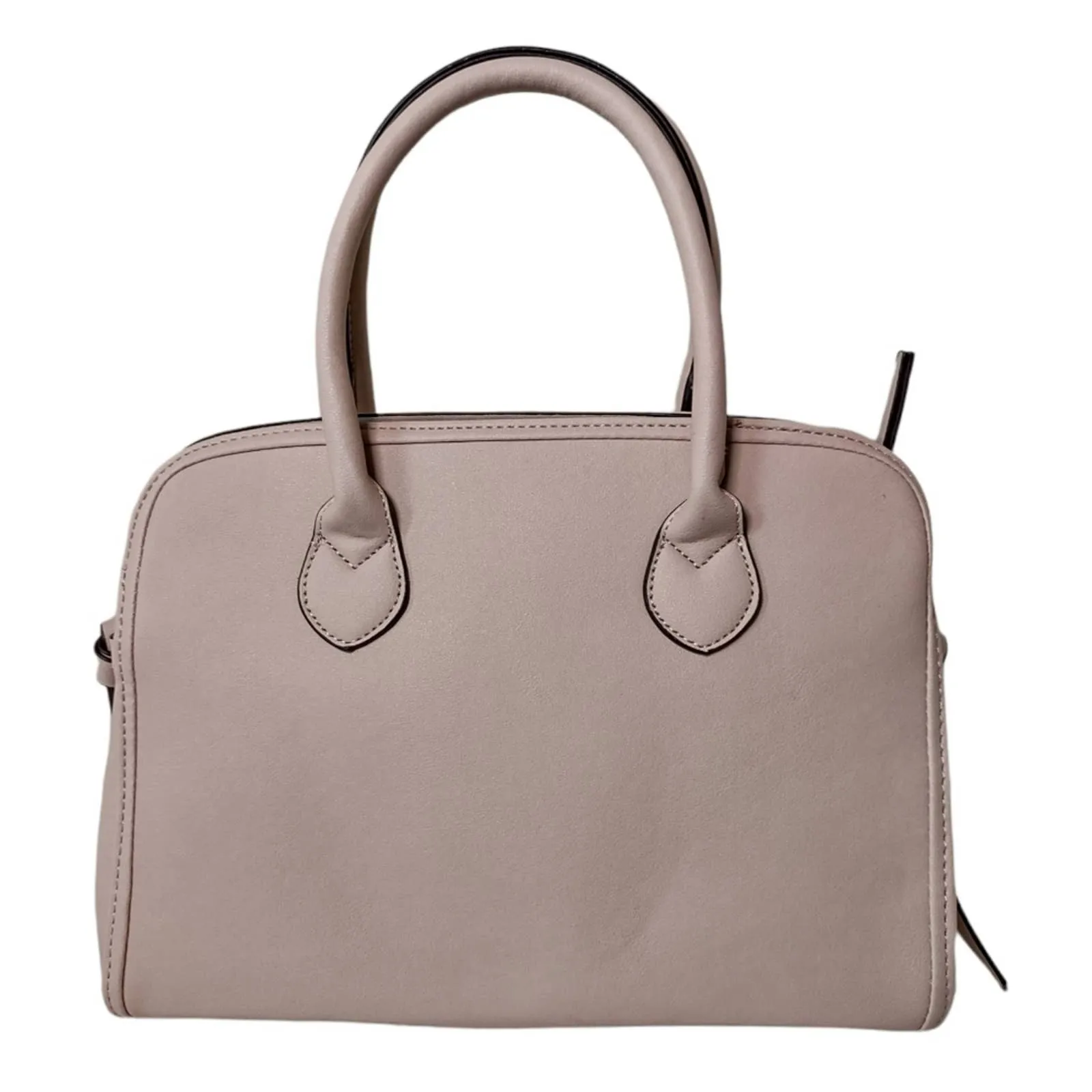 Adrienne Vittadini Garden Bloom Satchel with Shoulder Strap Handbag in Nude