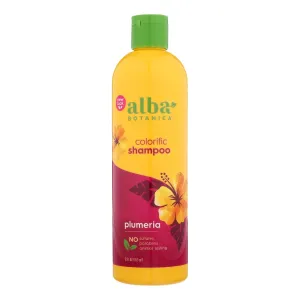 Alba Botanica Colorific Plumeria Shampoo, 12 Fl Oz