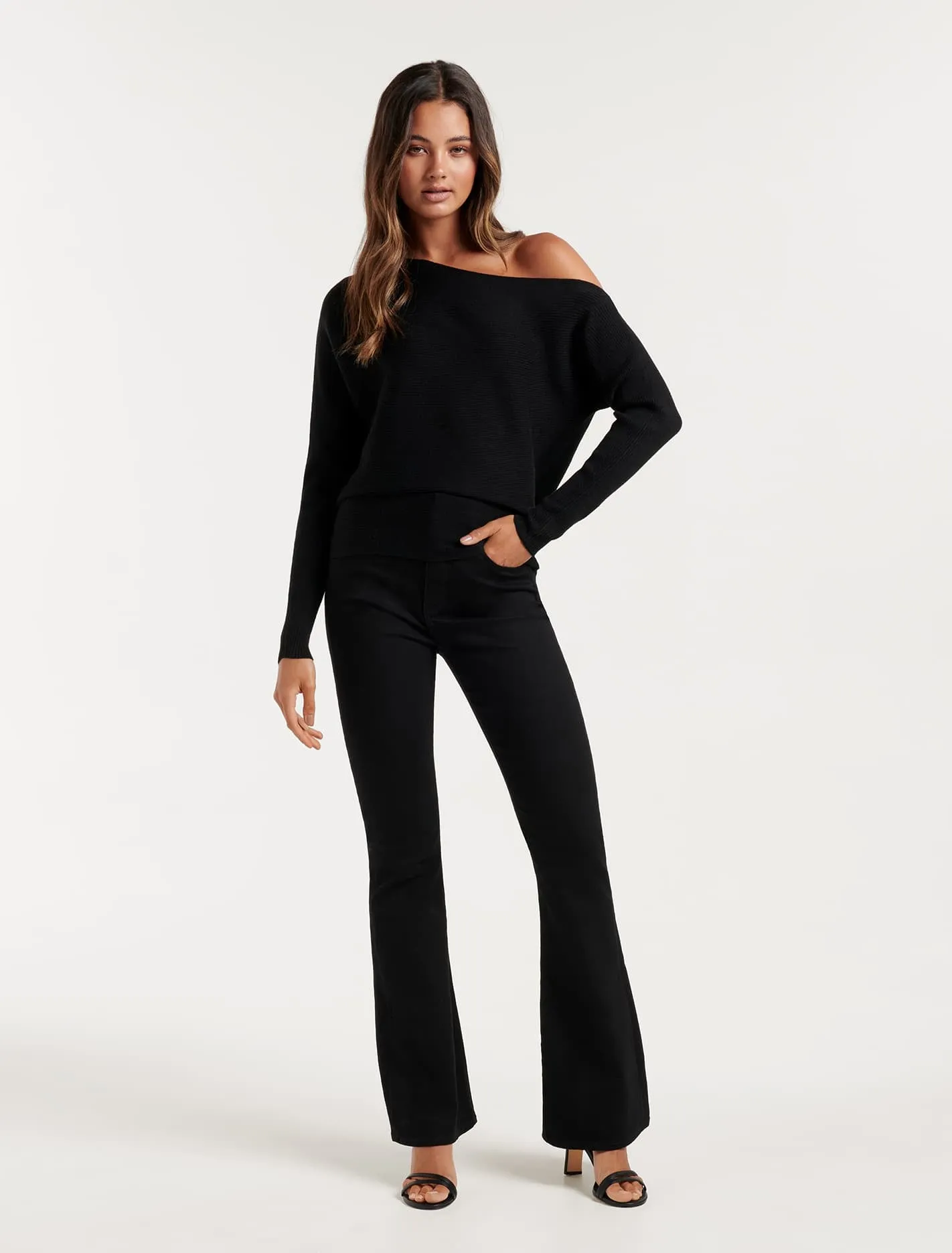 Ali Tipped Shoulder Knit Jumper