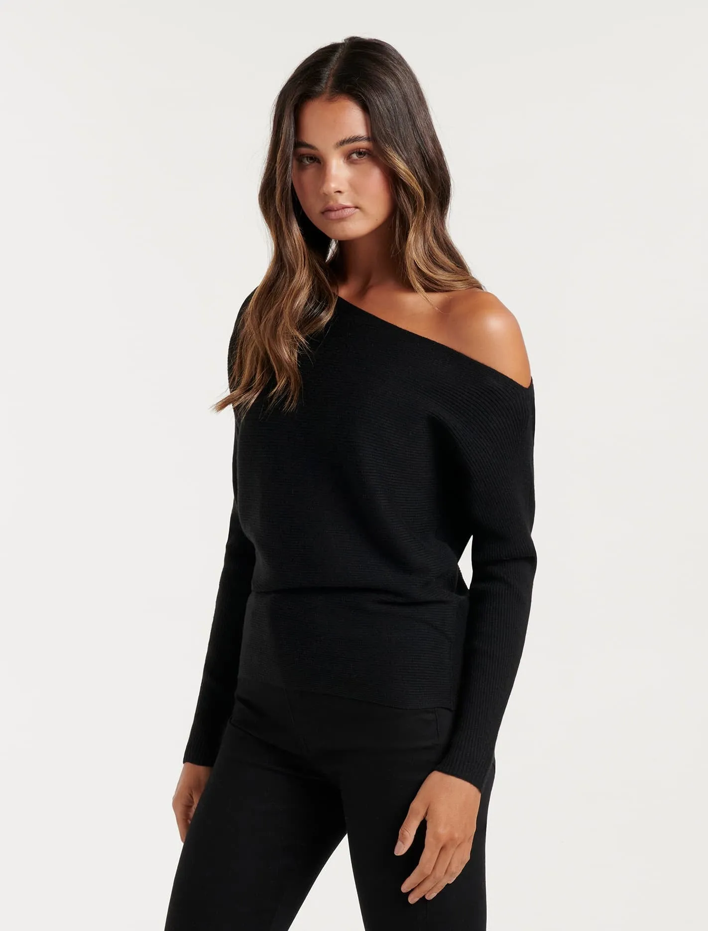 Ali Tipped Shoulder Knit Jumper