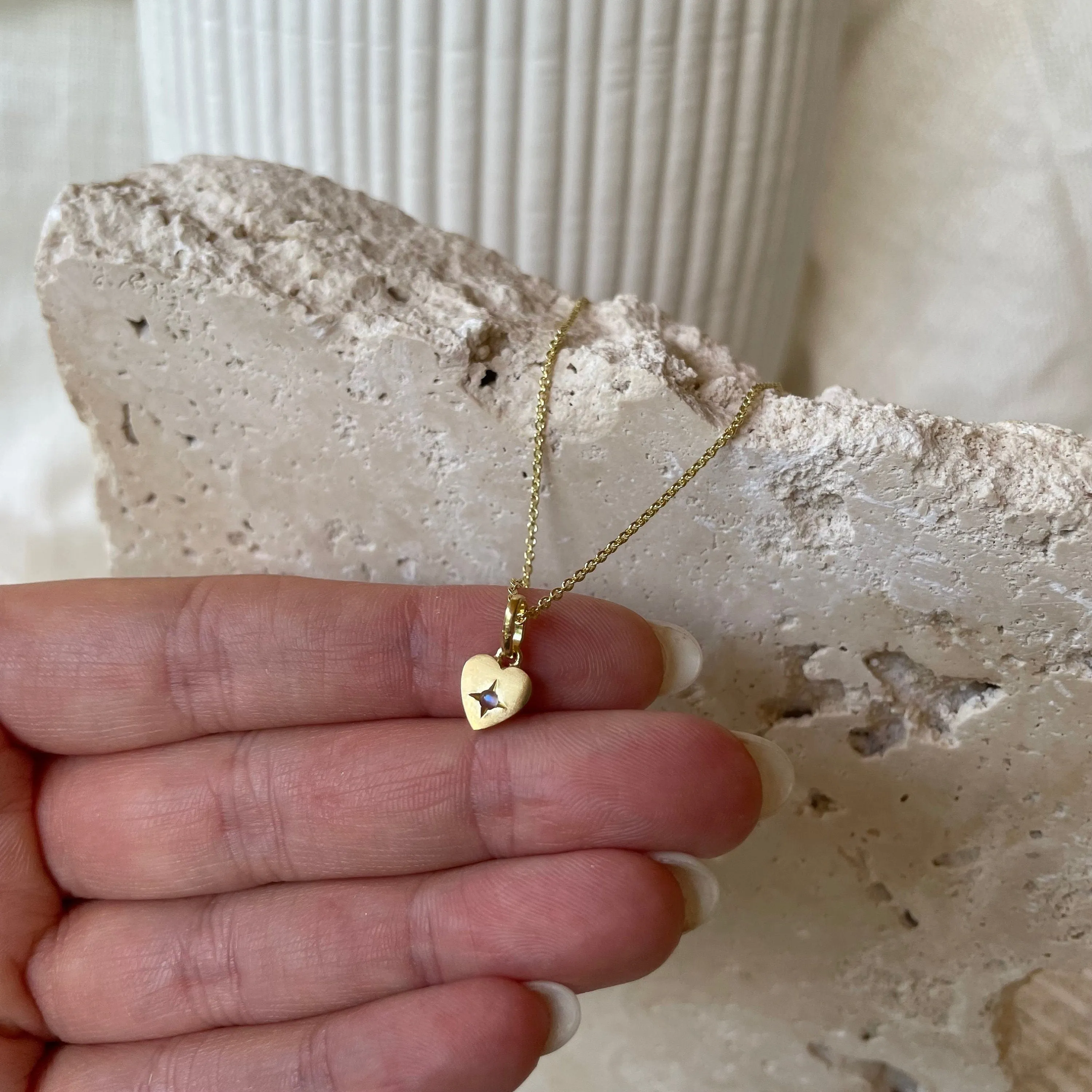 Amour Gold Tiny Heart Necklace