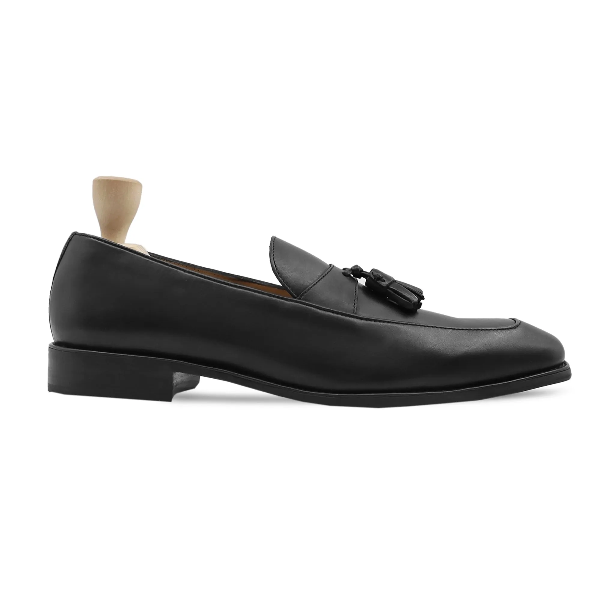 Anaq - Men's Black Calf Leather Loafer