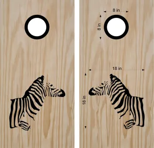 Animal Zebra Cornhole Decals Bean Bag Toss Sticker