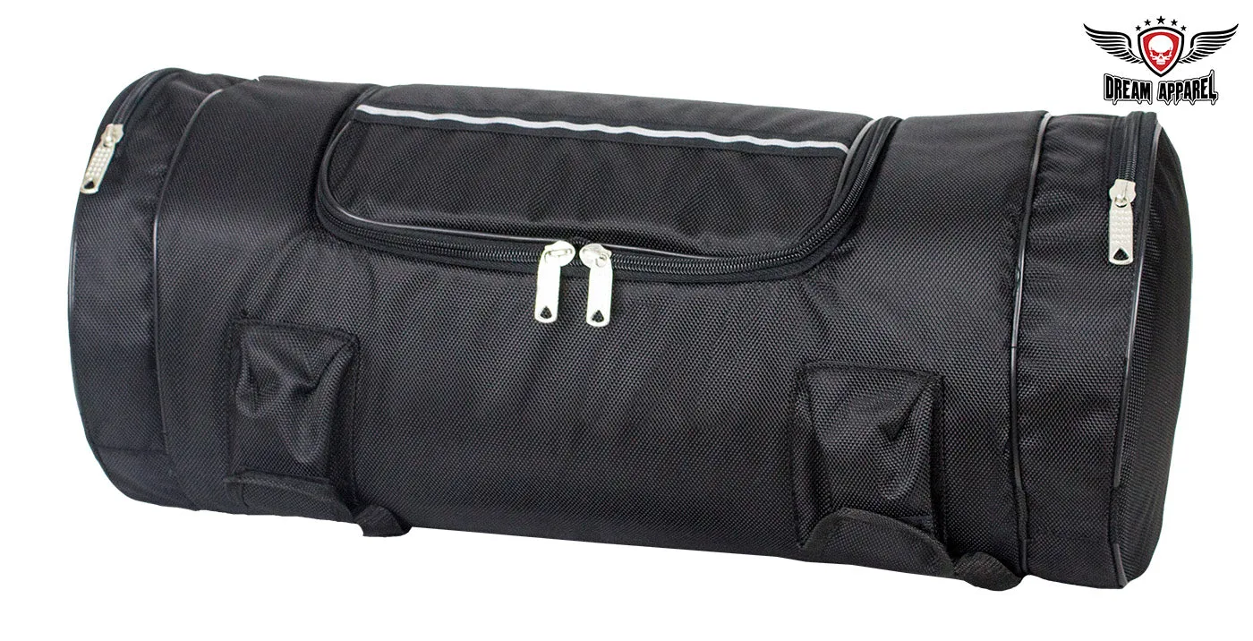 Black Triple Compartment Sissybar Bag