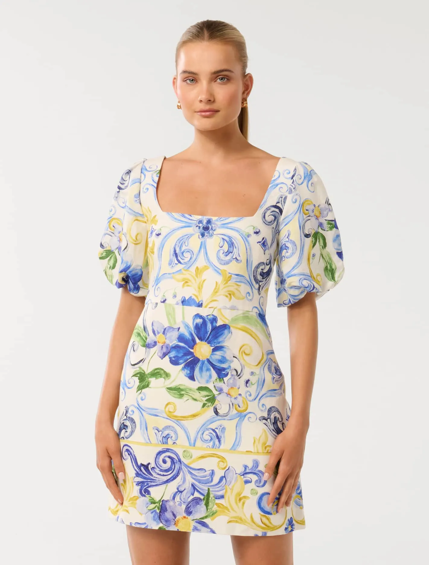 Catalina Printed Mini Dress