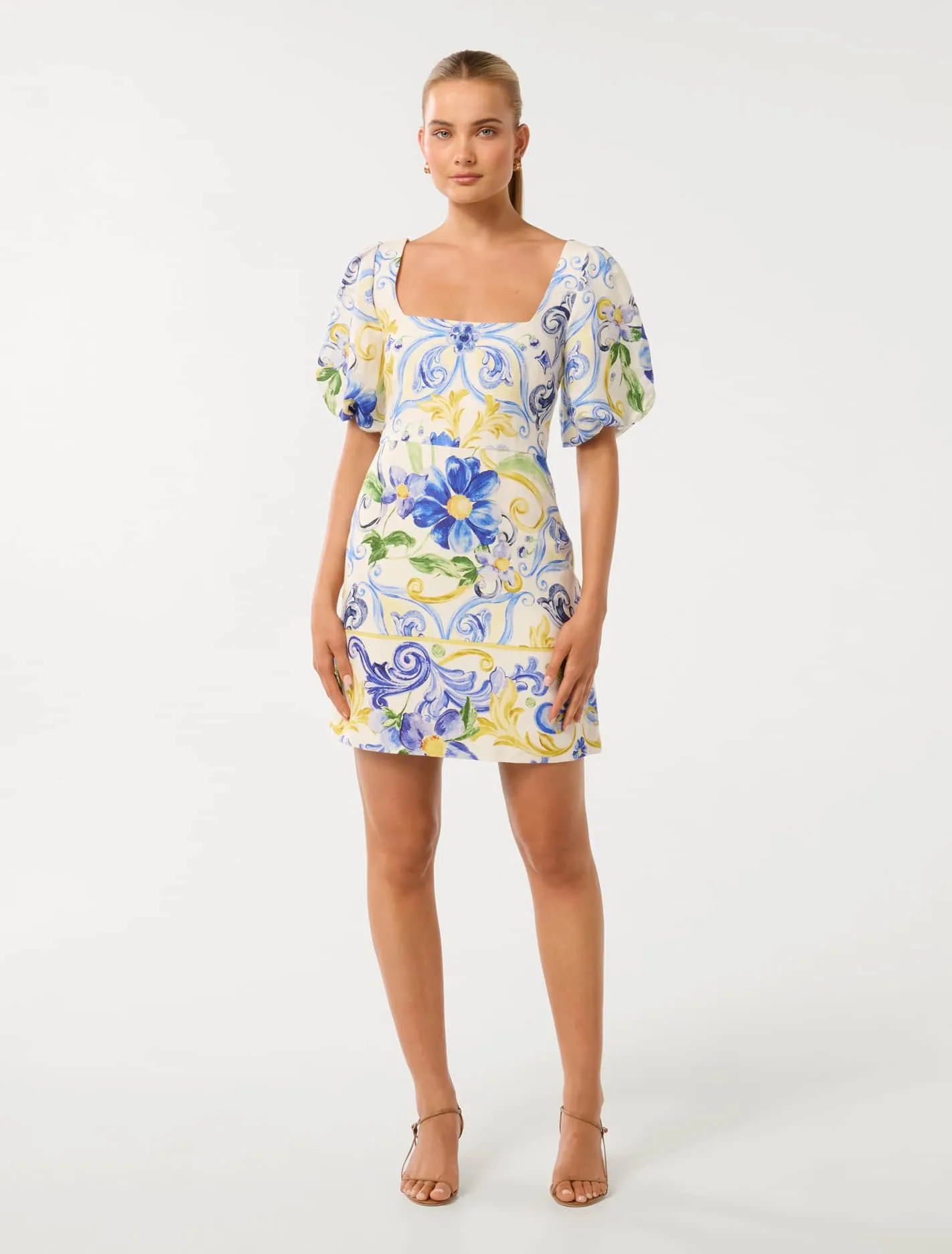 Catalina Printed Mini Dress