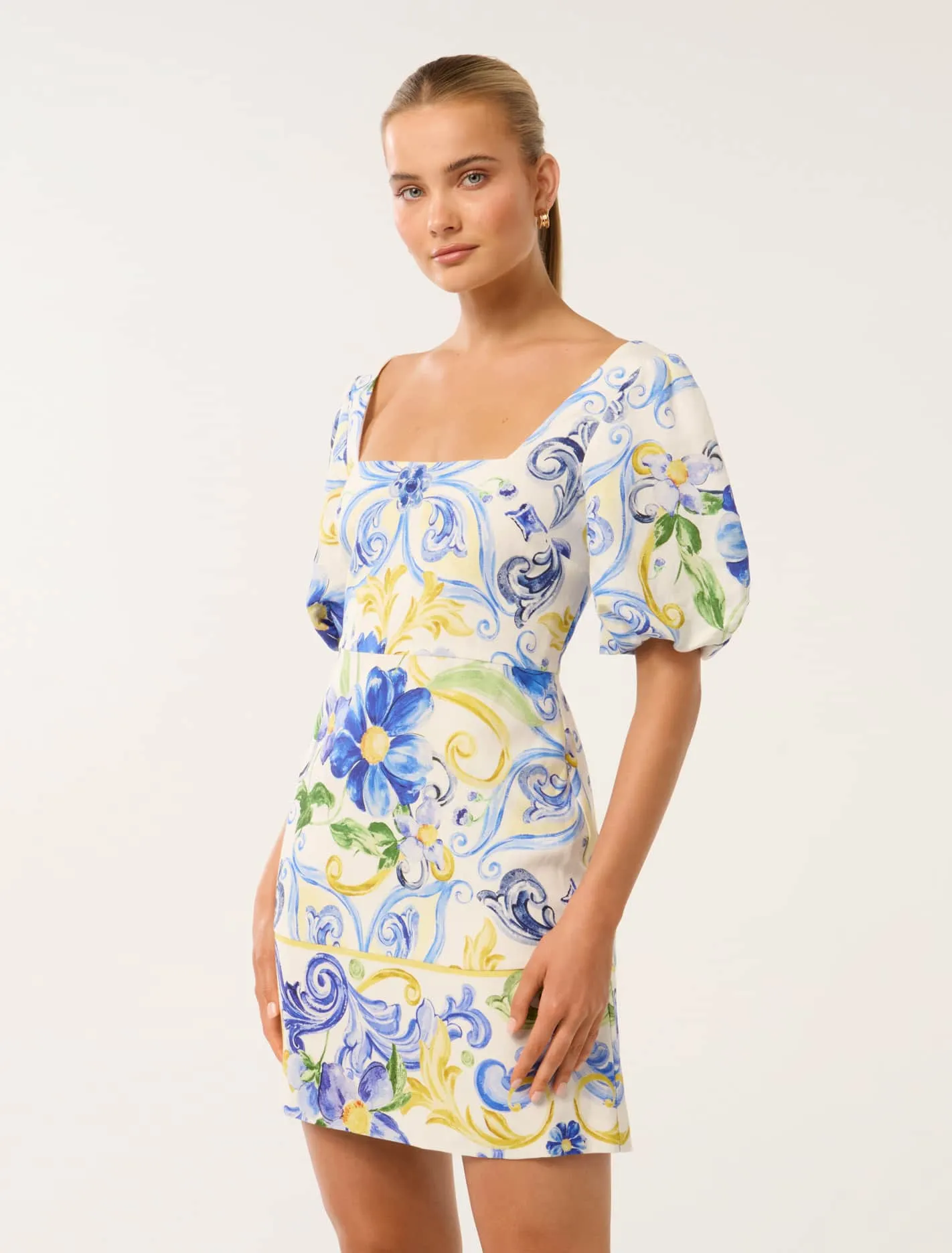 Catalina Printed Mini Dress