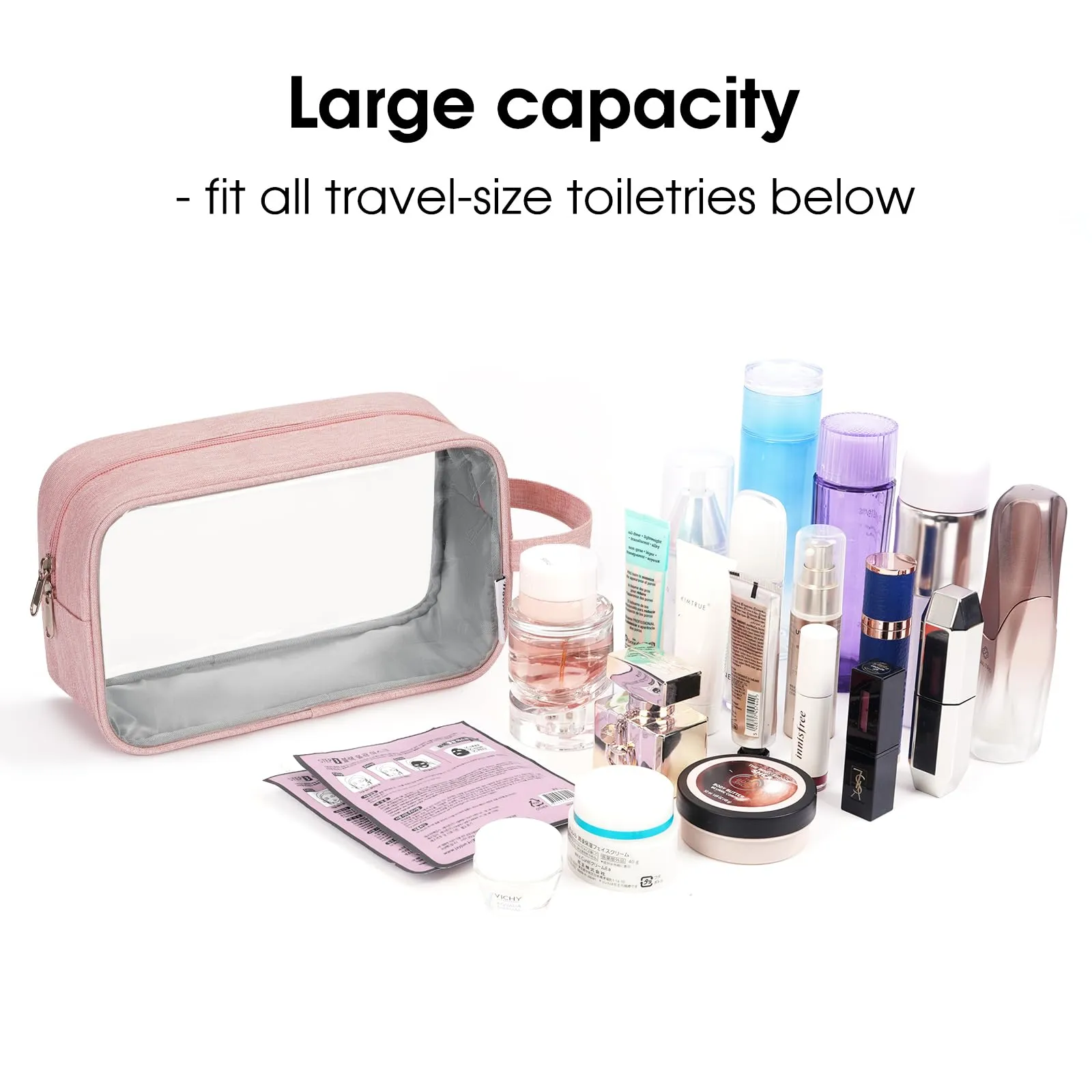 Clear Toiletry Bag Traveling Dopp Kit Makeup Bag Organizer