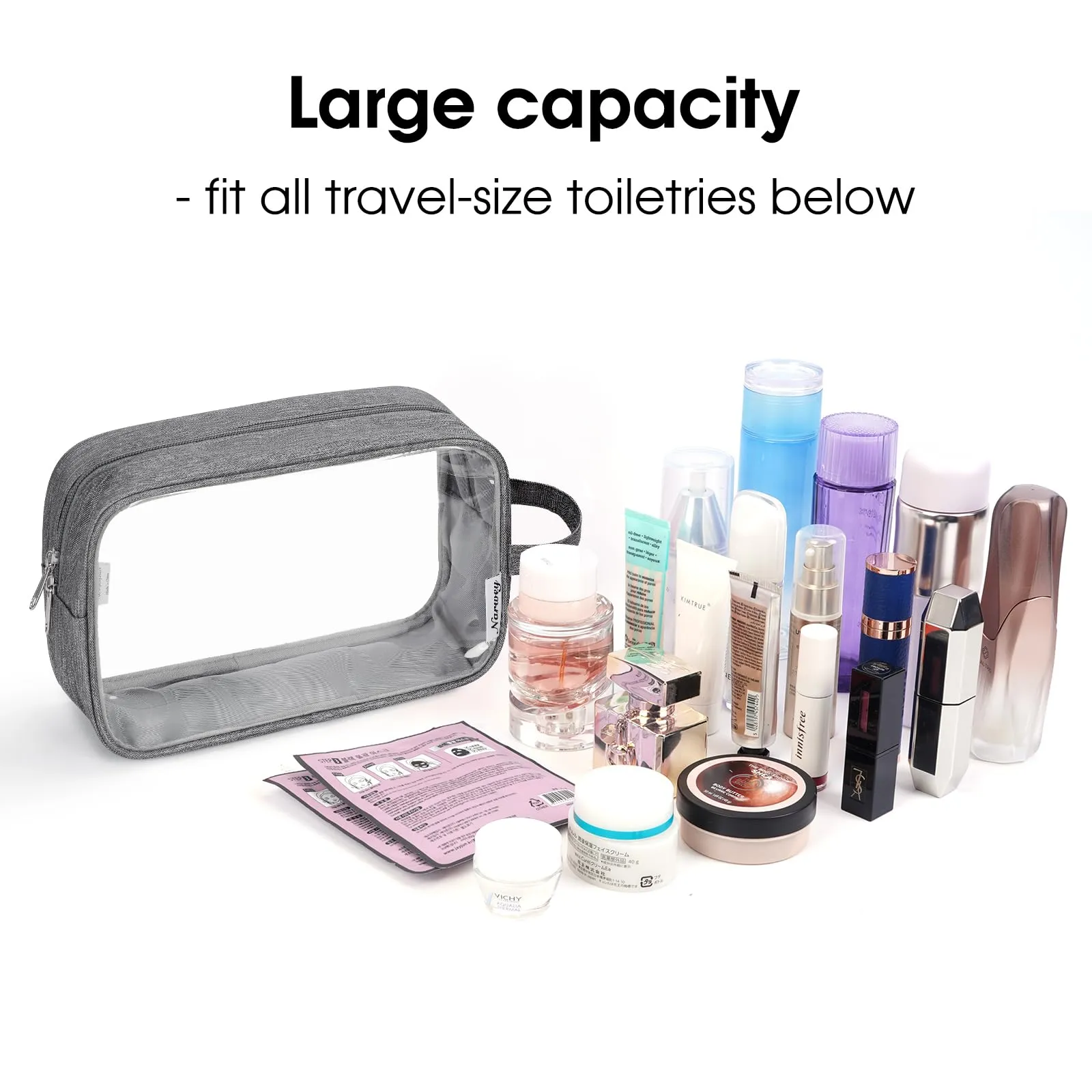 Clear Toiletry Bag Traveling Dopp Kit Makeup Bag Organizer