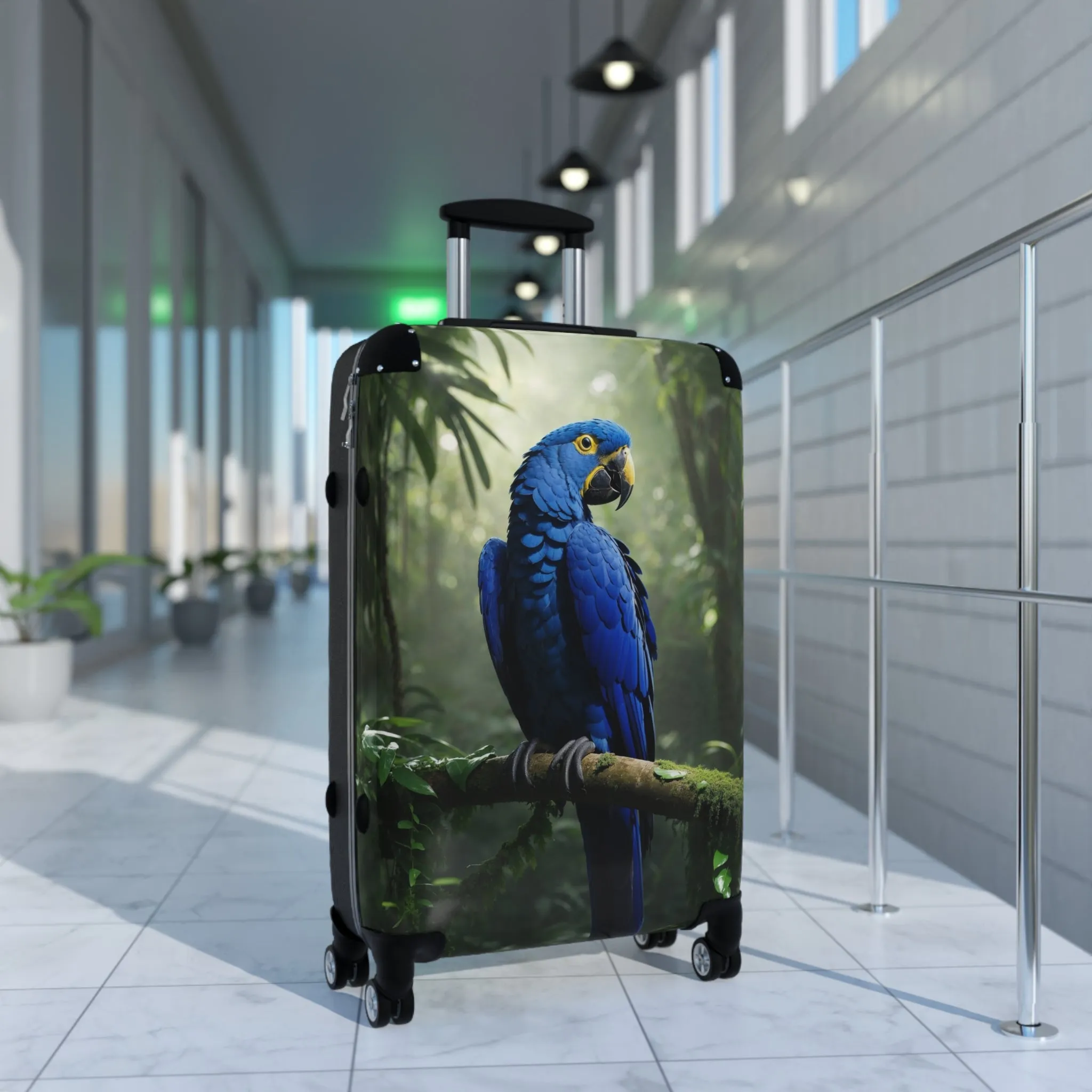 Colorful Parrot Suitcase - Perfect for Travel Enthusiasts