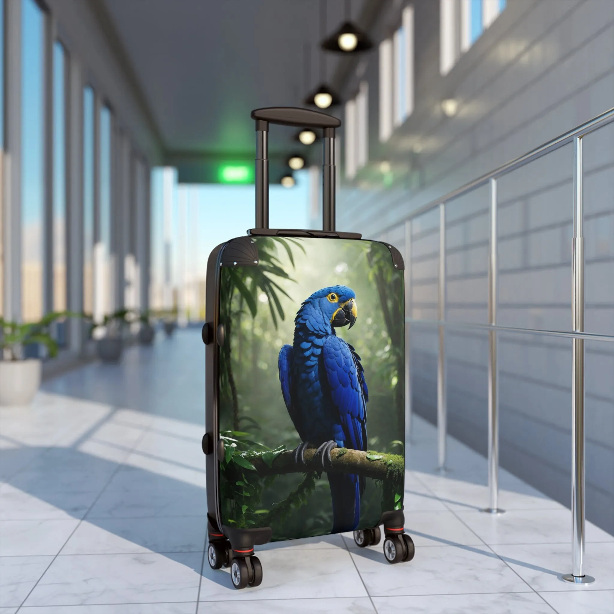 Colorful Parrot Suitcase - Perfect for Travel Enthusiasts