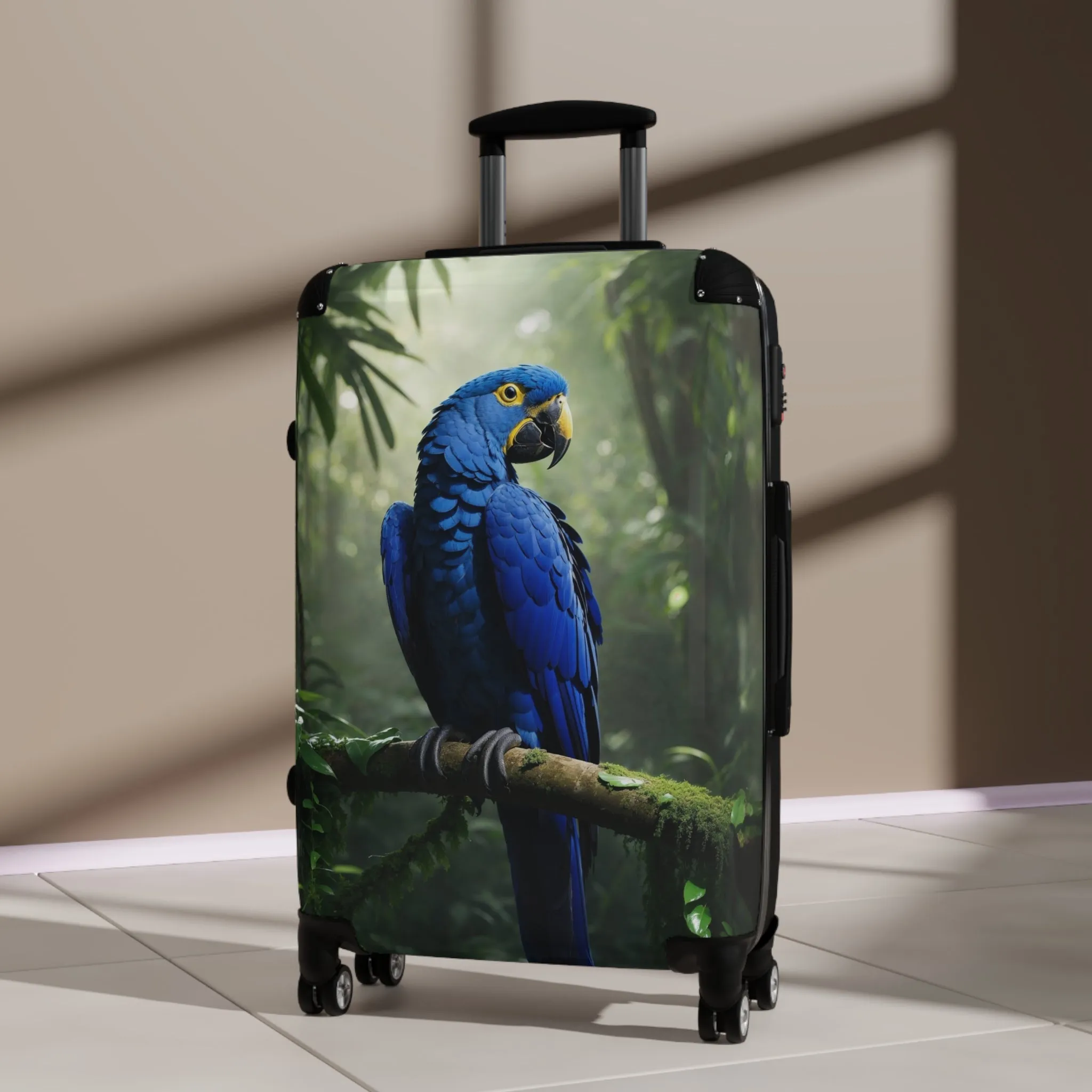 Colorful Parrot Suitcase - Perfect for Travel Enthusiasts