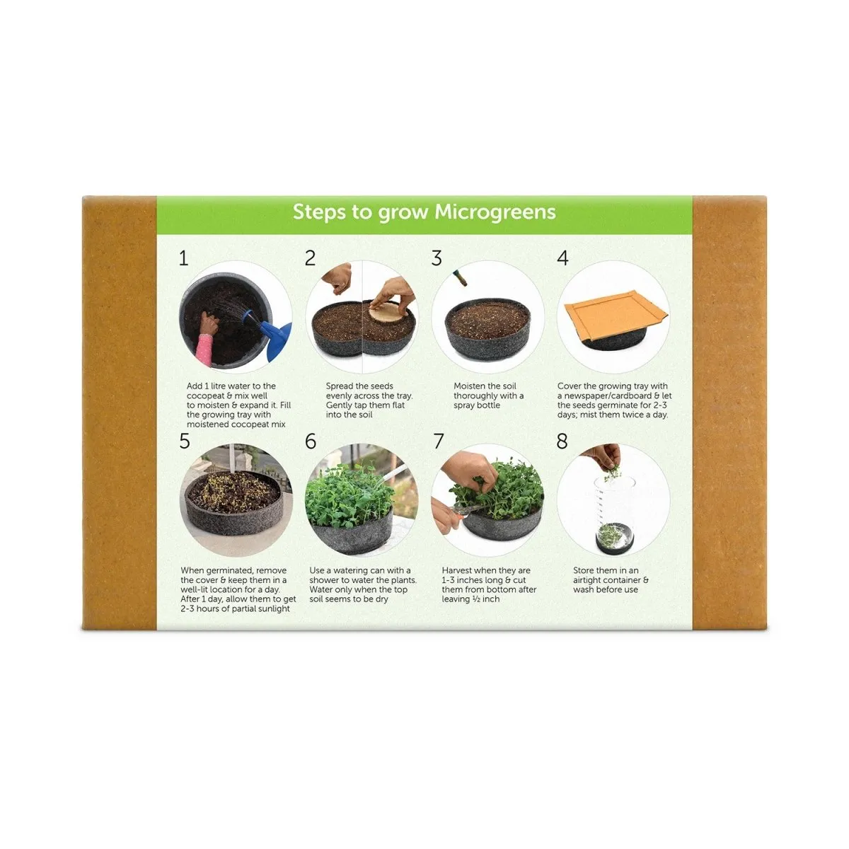 DIY Ready to Use Microgreen Growing Kit