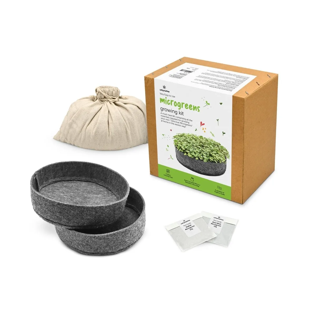 DIY Ready to Use Microgreen Growing Kit