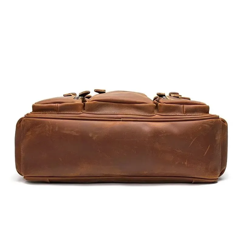 ElegantLuxe Cow Leather Men's Luxury Travel Bag