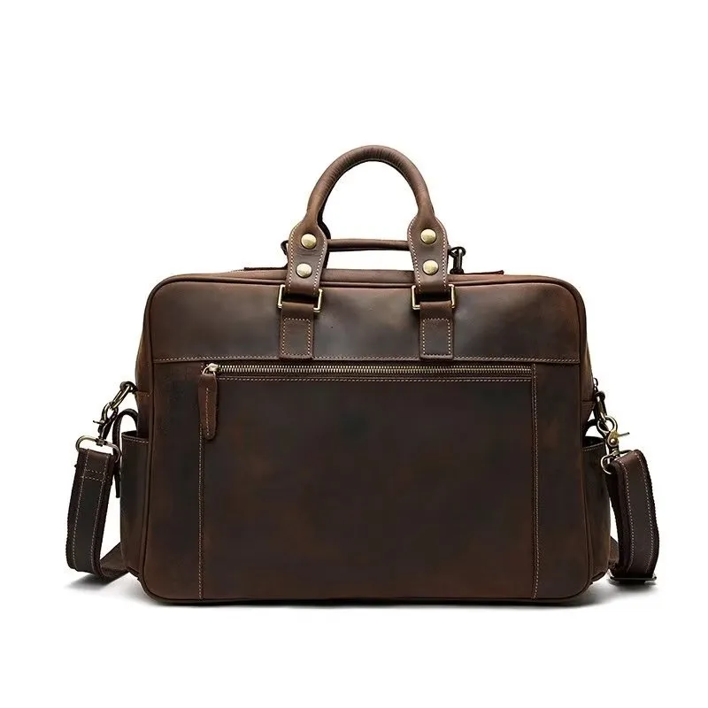 ElegantLuxe Cow Leather Men's Luxury Travel Bag