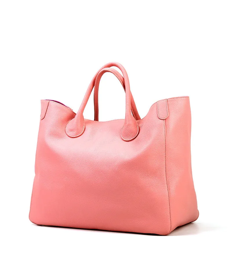 Extra Large  Leather Tote Bag