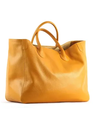 Extra Large  Leather Tote Bag