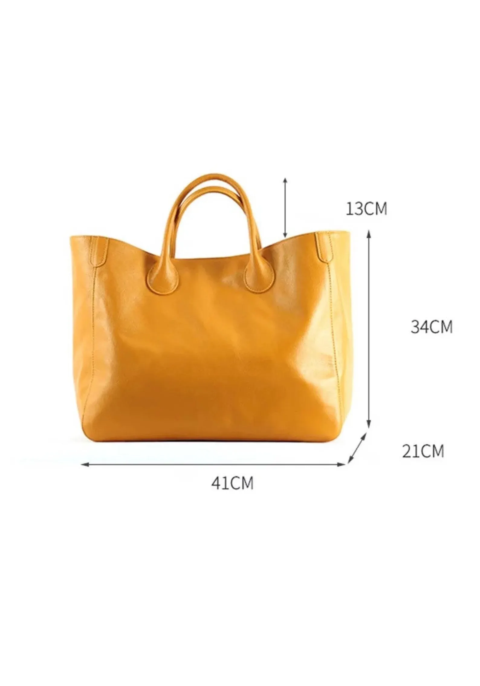 Extra Large  Leather Tote Bag