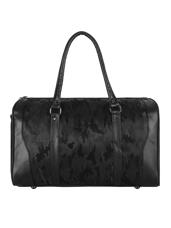 Faux Leather Duffle Bag