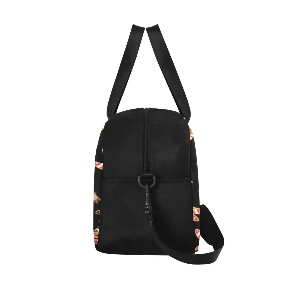 Gathering Yellow Black Fitness Handbag