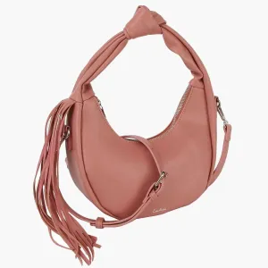 Get Noticed with a Stylish Pink Fringe Shoulder Bag for Women