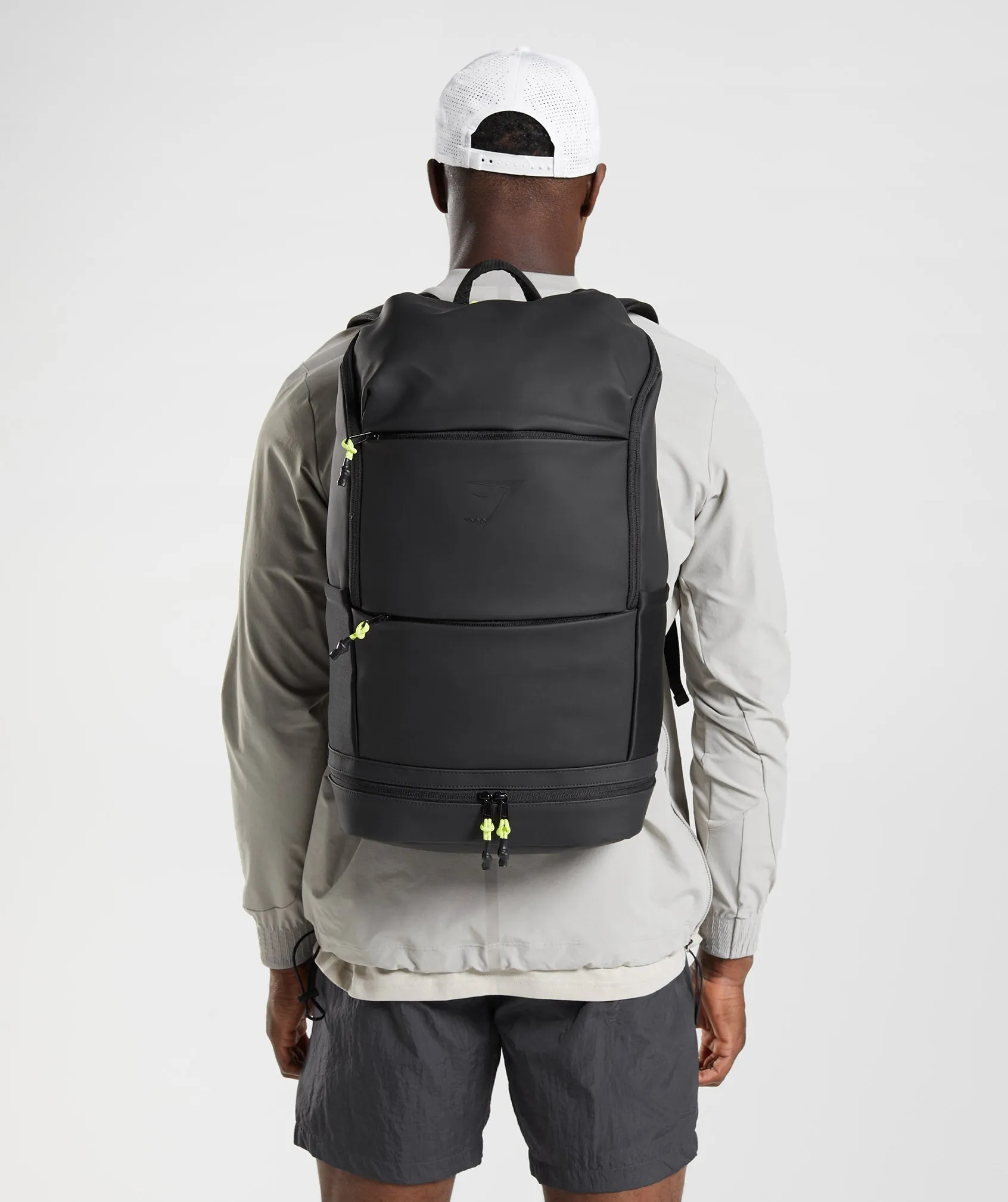 Gymshark Sleek Backpack - Black/Reactive Green