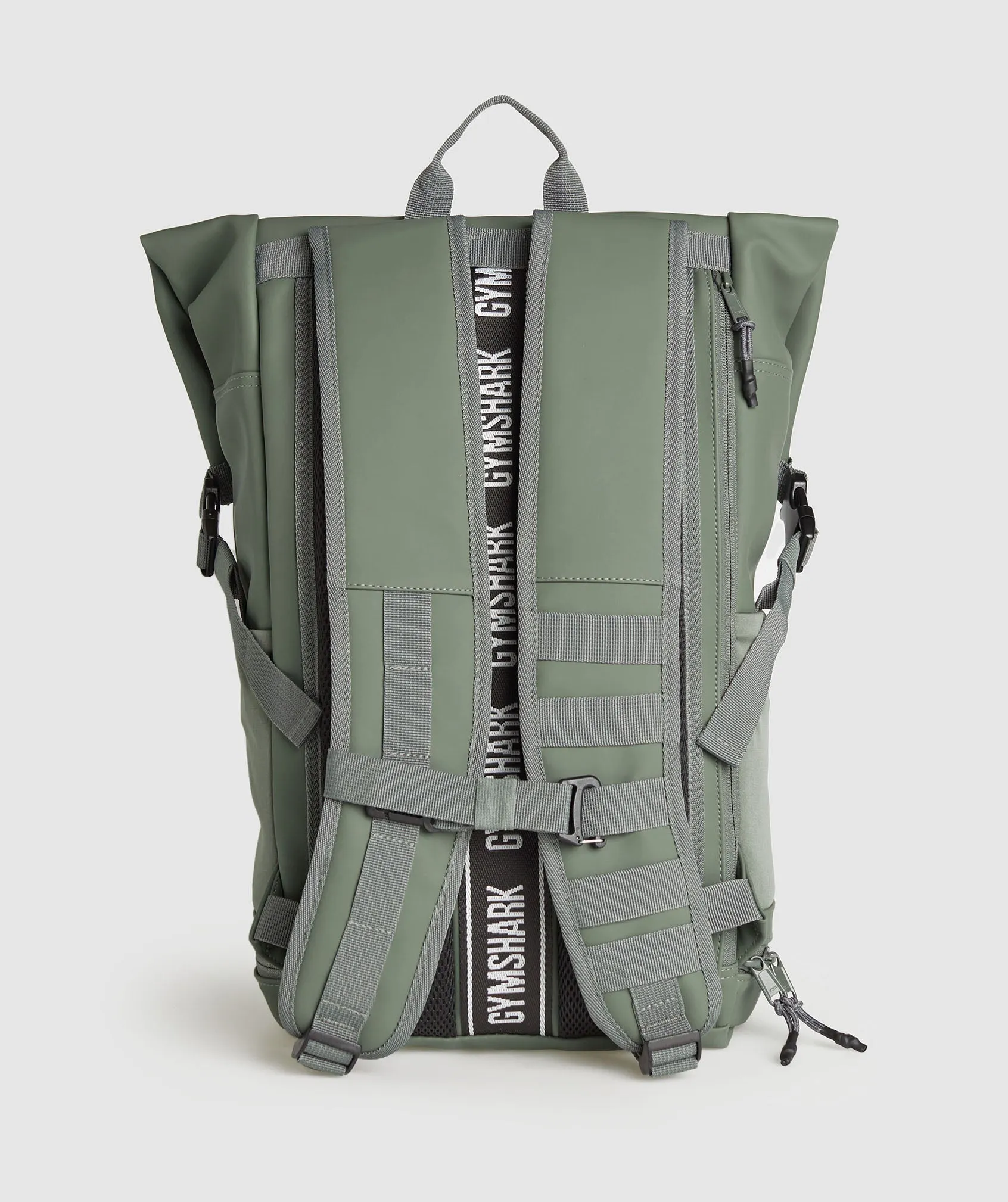 Gymshark Sleek Backpack Roll Top - Dusk Green