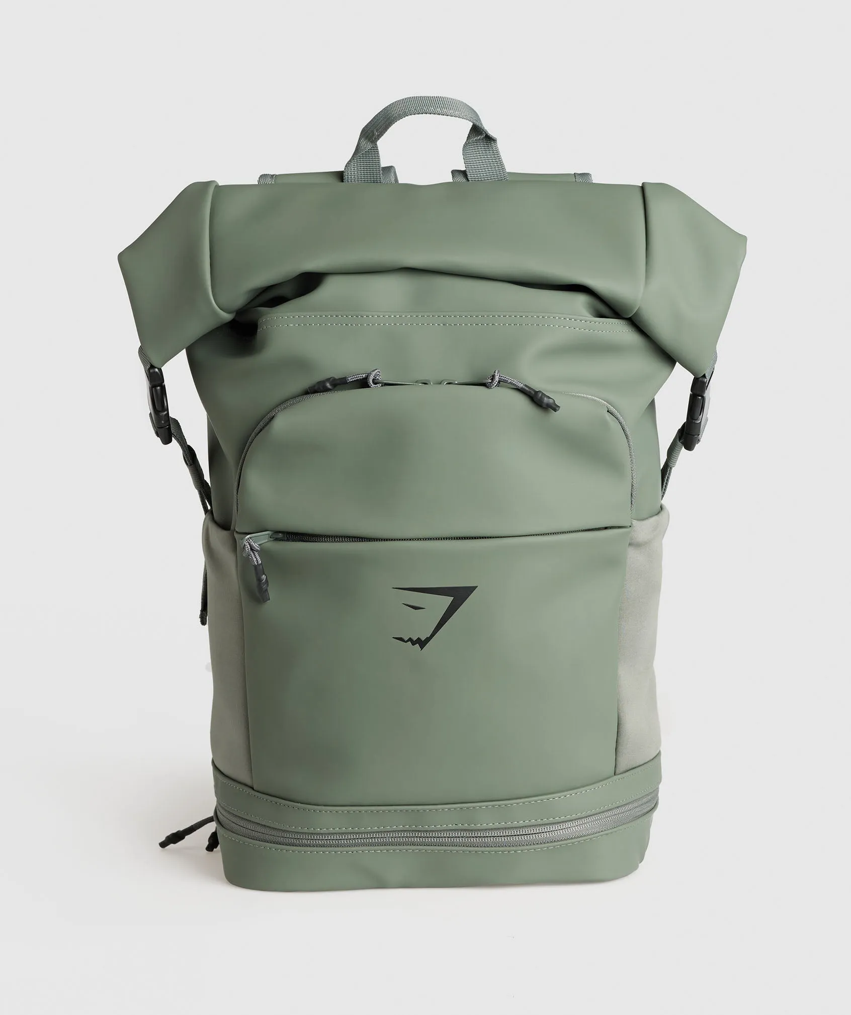 Gymshark Sleek Backpack Roll Top - Dusk Green