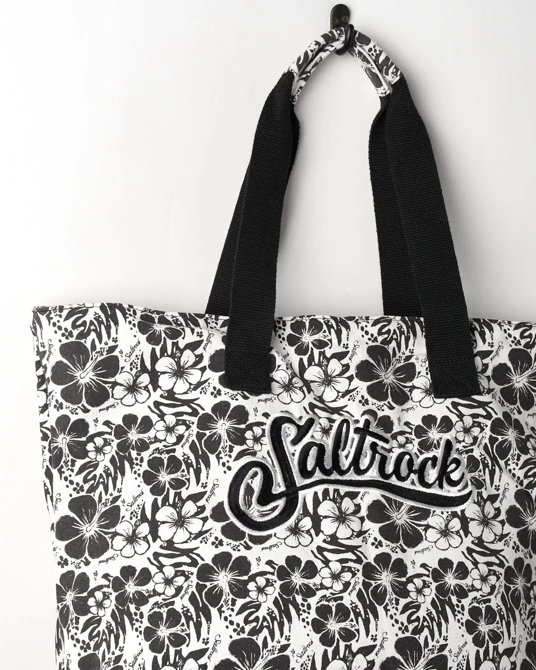 Hibiscus Shopper Bag - Black