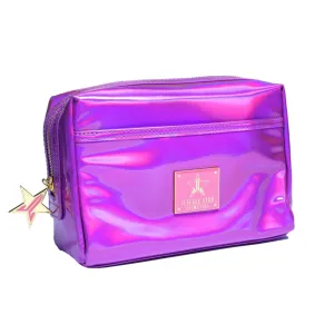 Holographic Purple Makeup Bag