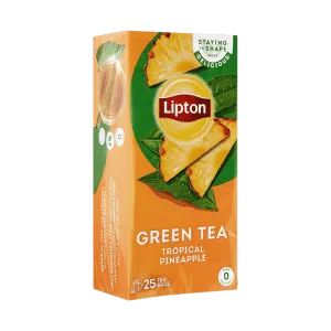 LIPTON GREEN TEA TROPICAL PINEAPPLE 25 TEA BAGS