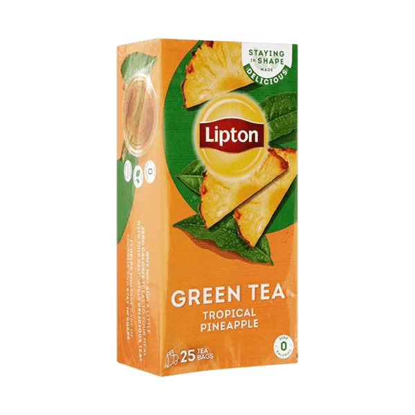 LIPTON GREEN TEA TROPICAL PINEAPPLE 25 TEA BAGS