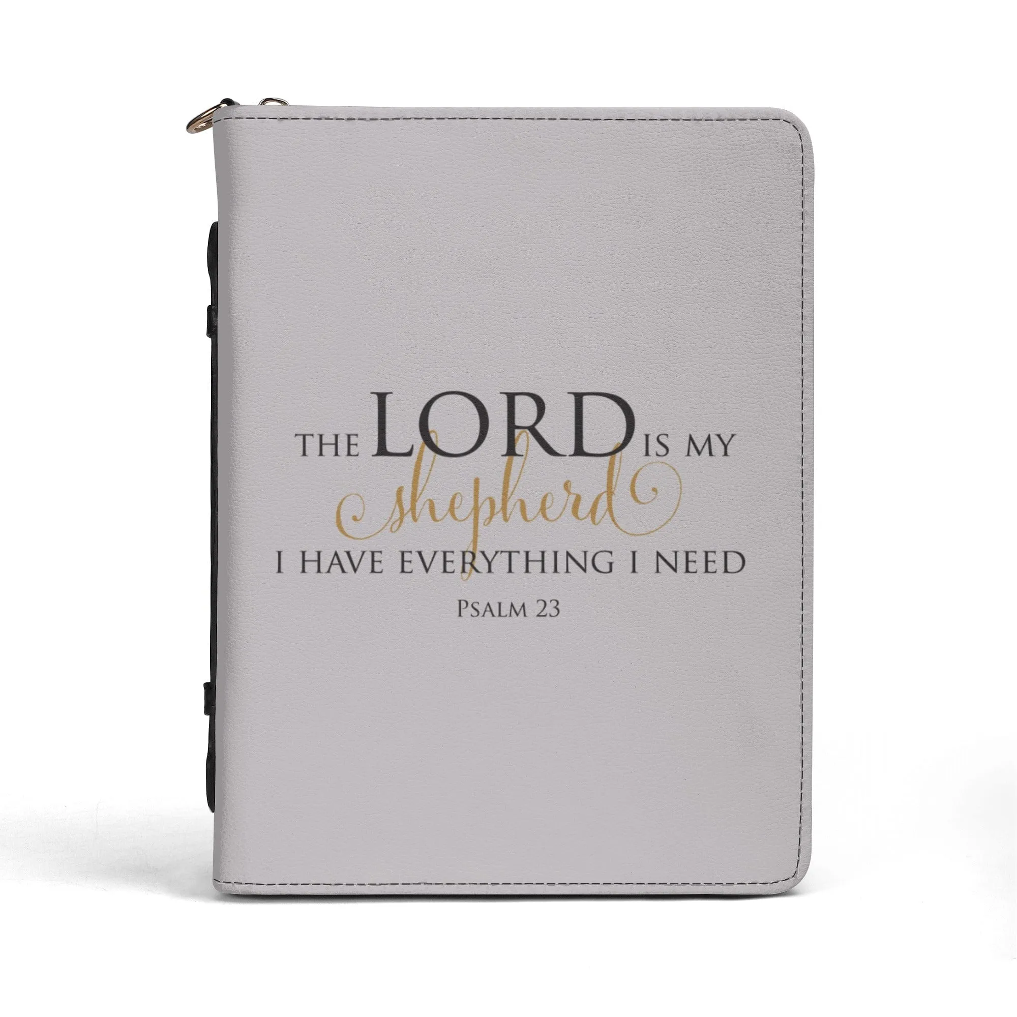 Lord Is My Shepherd PU Leather Bible Book Cover with Pocket