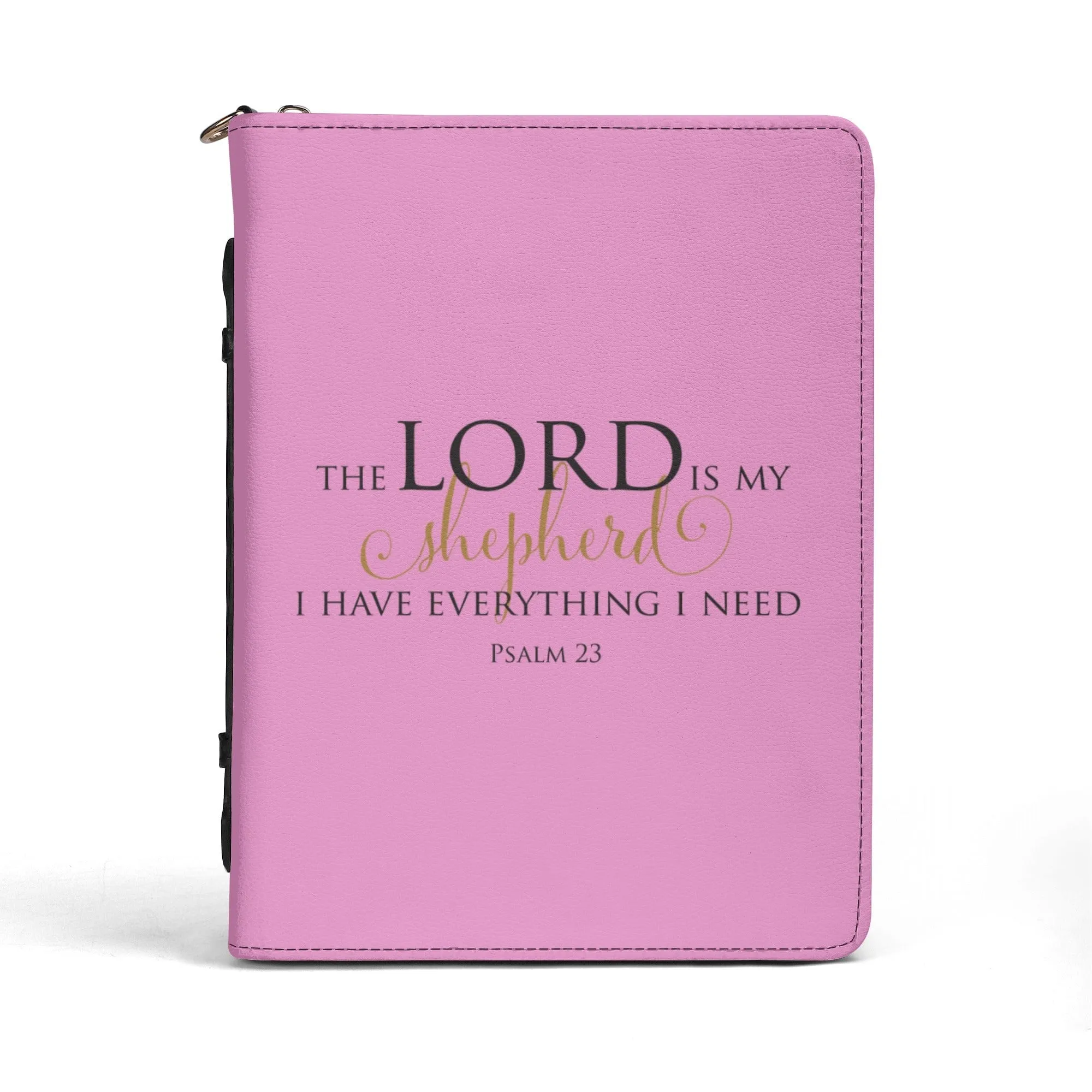 Lord Is My Shepherd PU Leather Bible Book Cover with Pocket