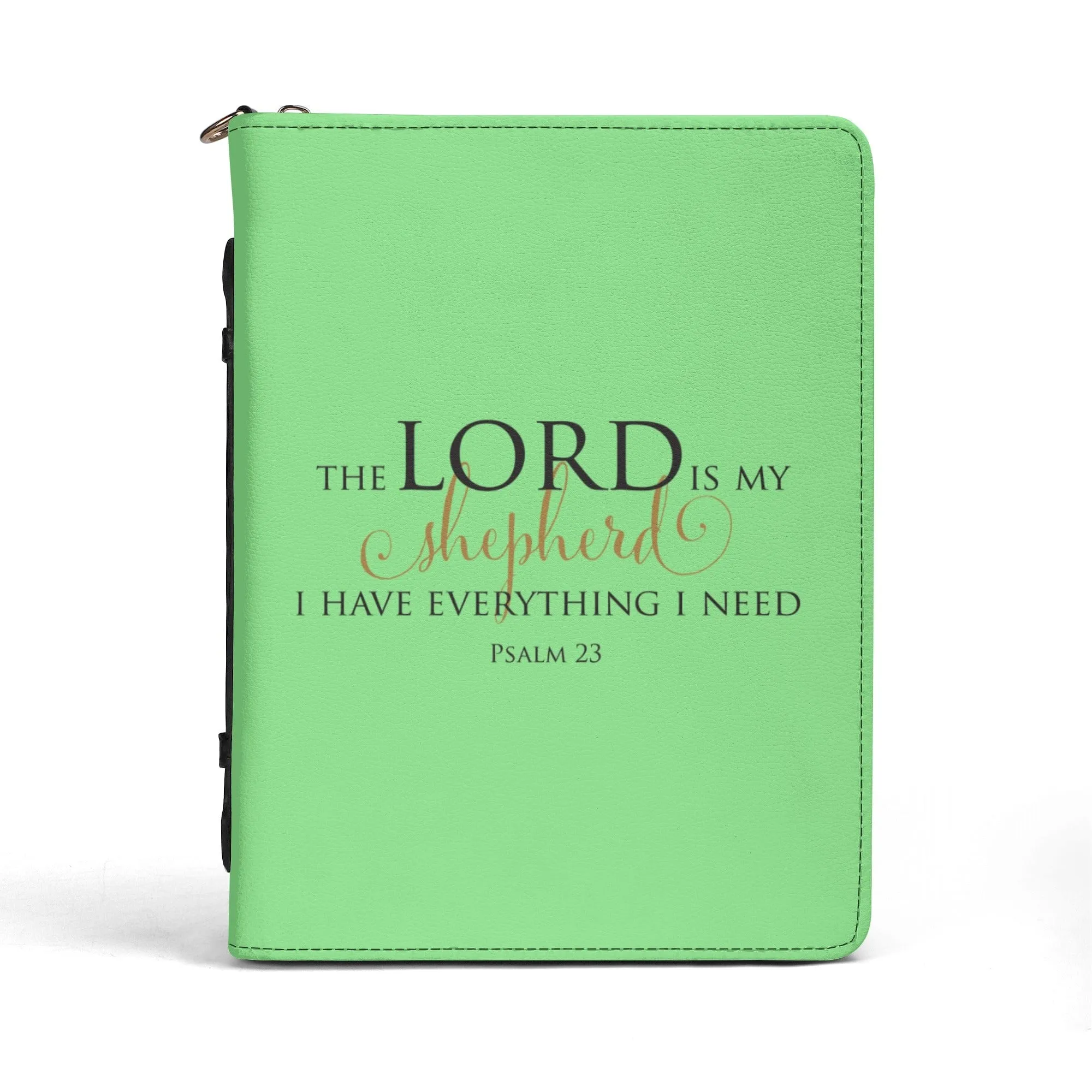 Lord Is My Shepherd PU Leather Bible Book Cover with Pocket