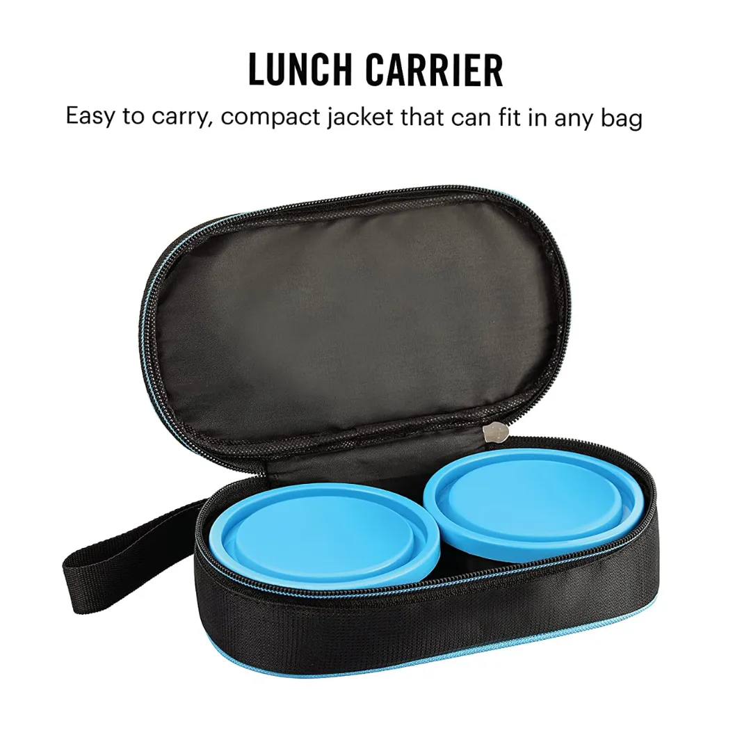 Lunch Box Stainless Steel | 2 Container Tiffin Box | Best Diwali Gifts For Employees, Multicolor ( MOQ- 50 Pcs - Rs 5745/-)